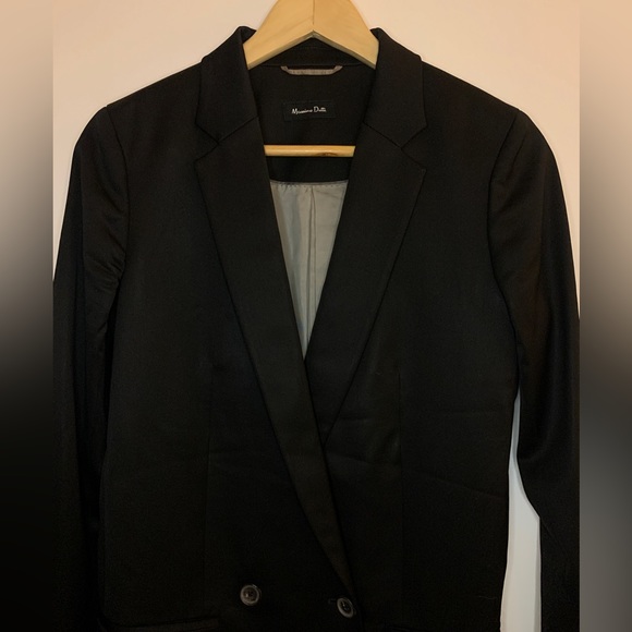 Massimo Dutti woman’s CROSSOVER  SUIT BLAZER - Picture 2 of 5